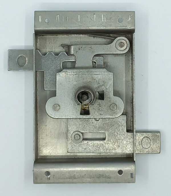 Serrure en applique 10.230.1 de pilastre, boitier 95x55mm, clé axée FR