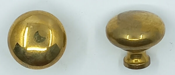 Bouton laiton 14.165 Anglais, poli, 20 à 40mm