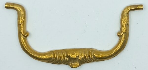 Poignée laiton 24.527.1  bronze Ls XIV, poli, dim. 105x48mm.