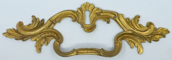 Poignée laiton 24.533.1  bronze Ls XIV, patiné, dim. 230x70mm.