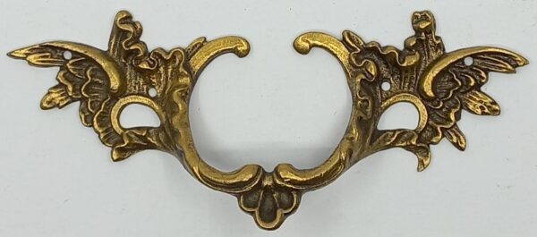 Poignée laiton 24.534  bronze Ls XIV, patiné, dim. 130-140-145-165-170-180-190mm.