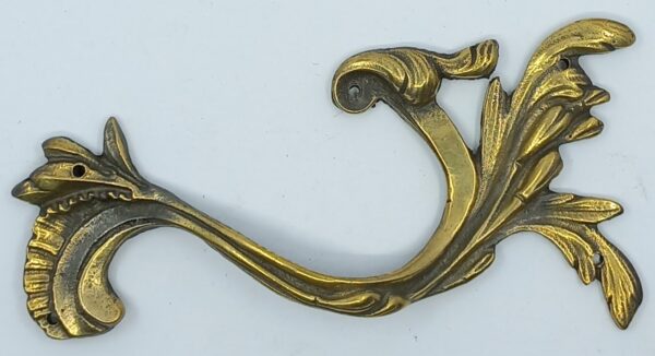 Poignée laiton 24.610 bronze Ls XV, poli, dim. 115x45 ou 145x60mm, G ou D.