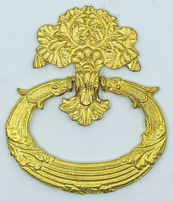 Poignée laiton 24.813.1  bronze Empire, poli, 67x78mm,H.