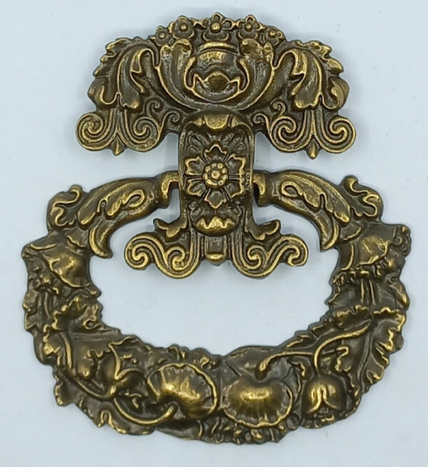Poignée laiton 24.826.1  bronze Empire, patiné, 74x85mm haut.