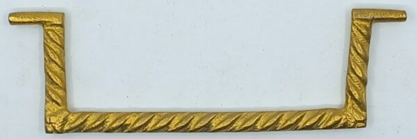 Poignée laiton 24.802.1  bronze Directoire, poli, 116x35mm,sans rosace.
