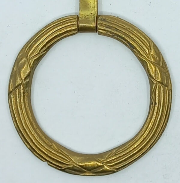 Poignée laiton 24.805  bronze Directoire, poli, diam 50 ou 60mm.