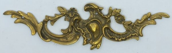 Tablier bronze 30.314.1  Louis XV, patiné, dim. 165x38mm.