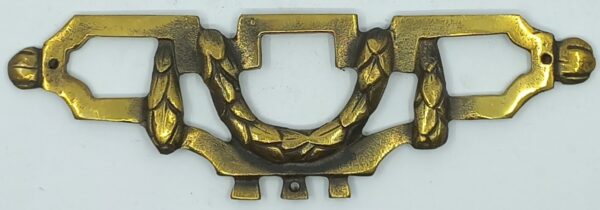 Tablier bronze 30.438.1  Louis XVI, patiné, 150x48mm.