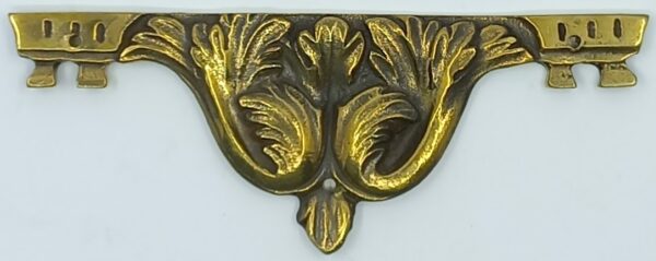 Tablier bronze 30.436.1  Louis XVI, patiné, 113x43mm.