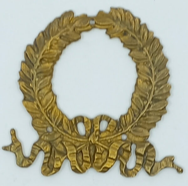 Couronne bronze 30.516.1  Empire, patiné, dim. 70x70mm.