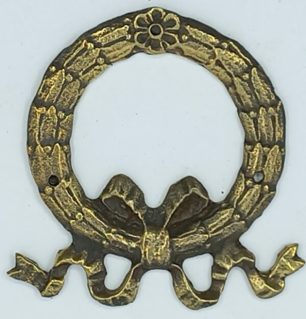 Couronne bronze 30.511.1  Empire, patiné, dim. 65x65mm.