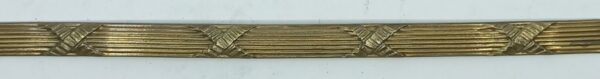 Moulure bronze 30.107  avec motif Empire, dim. 9 ou 11mm, prix par cm'.