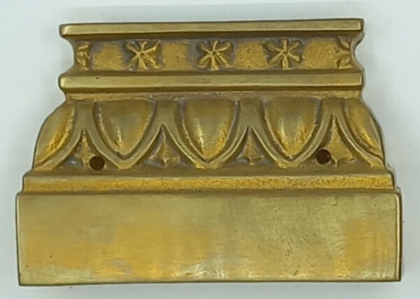 Bas de pilastre, bronze 30.538.1  Empire, poli, dim. 61x42mm H.