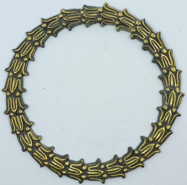 Motif, couronne, bronze 30.554.1  Empire, patiné, diam.160mm.