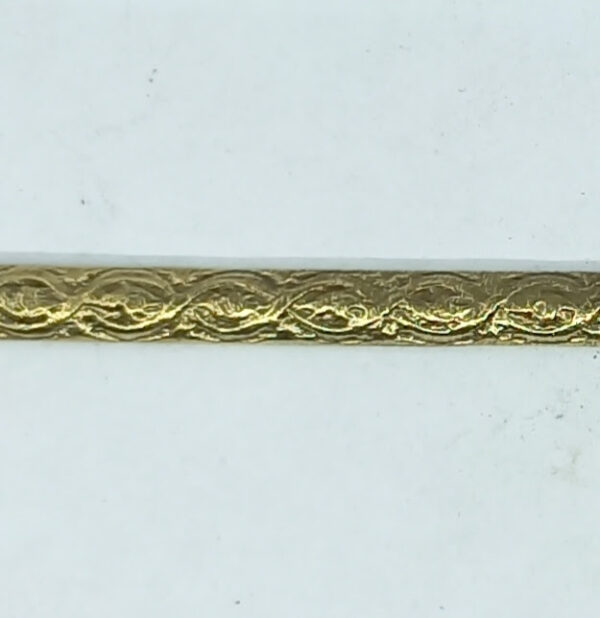 Moulure bronze 30.117.1  avec motif Empire, dim. 5x2,5mm, prix par cm'.