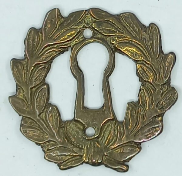 Entrée laiton 20.650.1 bronze patiné, 43x43mm, Empire.