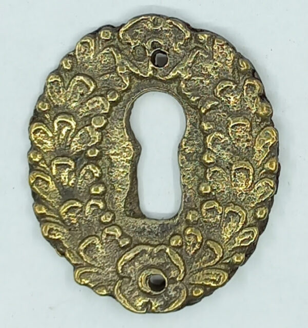 Entrée laiton 20.651.1 bronze patiné, 45x38mm, Empire.