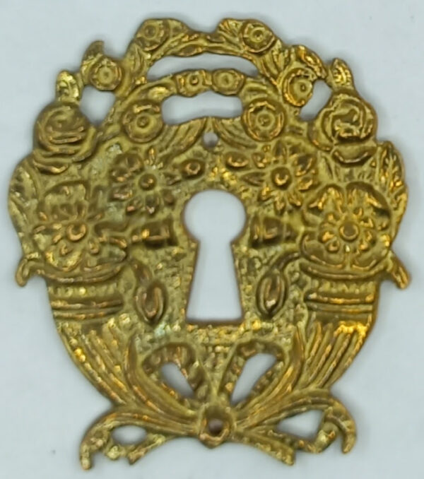 Entrée laiton 20.657.1 bronze poli, dim.58x52mm, Empire.