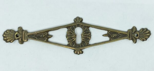 Entrée laiton 20.660.1 bronze patiné, 33x130mm, Empire.