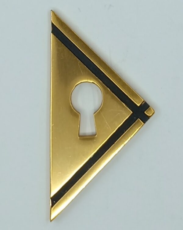 Entrée  20.903  or et noir, 70x16mm, G ou D, vers 1950, à coller, photo droite.