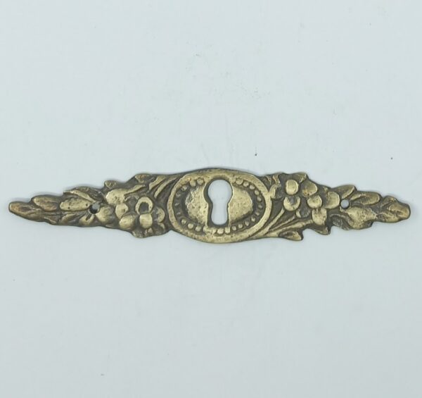 Entrée laiton 20.595.1 bronze, patiné,  Louis XVI, 20x120mm.