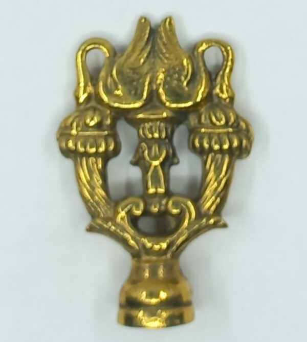Clé laiton 12.219.1  anneau seul, Empire, dim. 49x32mm.