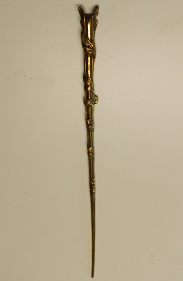 Chute bronze 30.320.1  Louis XV, descente, patiné, dim. 440x23mm.