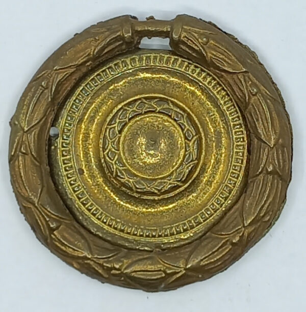 Poignée laiton 24.746.1   bronze Ls XVI, patiné,  diam. 56mm, à lacet.