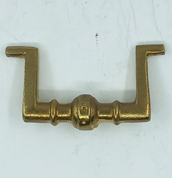 Poignée laiton 24.848.1  bronze Empire, miniature, dim. 39x20mm.