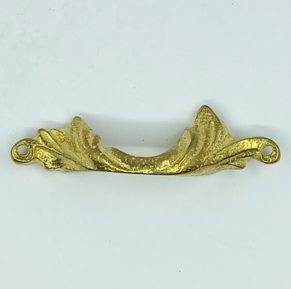 Poignée laiton 24.616.1  bronze Ls XV, poli, dim. 52x14mm.