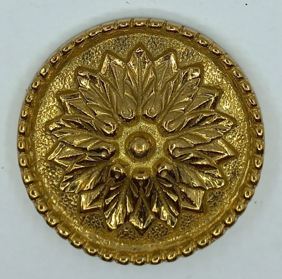 Rosace bronze 30.447.1 Louis XVI, diam. 63mm, poli.